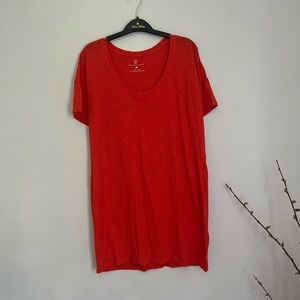 New York & Company coral shirt dress